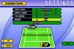 Virtua Tennis screenshot 5 for GameBoy Advance